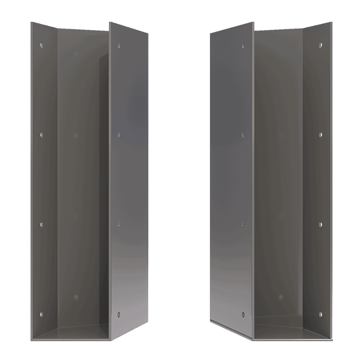 Steel Angle End Bracket 225x50mm 45 Degree (Pair)