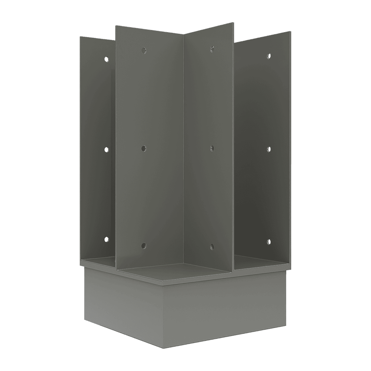 Steel Corner Beam - Post Connector 165x50mm - 110m