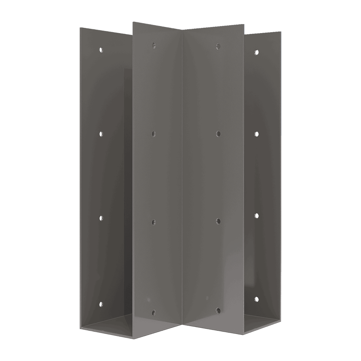 Steel Corner End Bracket 225x50mm