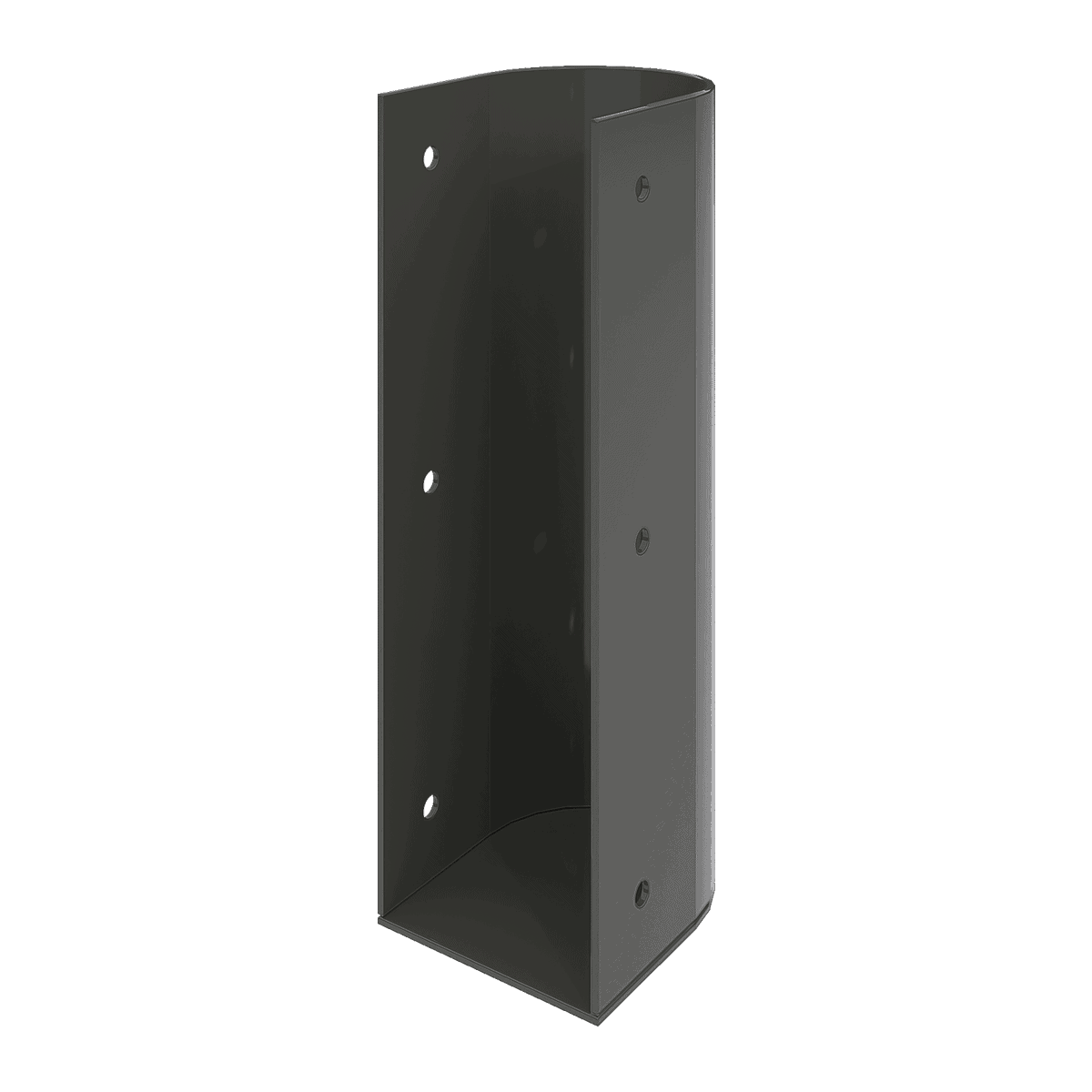Steel End Bracket Round 165x50mm