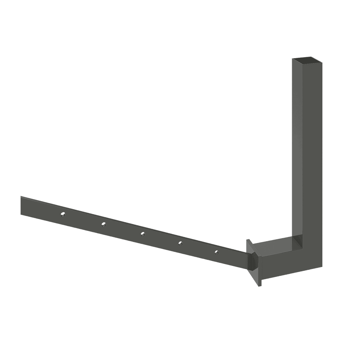 Steel Fascia Riser Bracket 65x65x2mm - 600mm