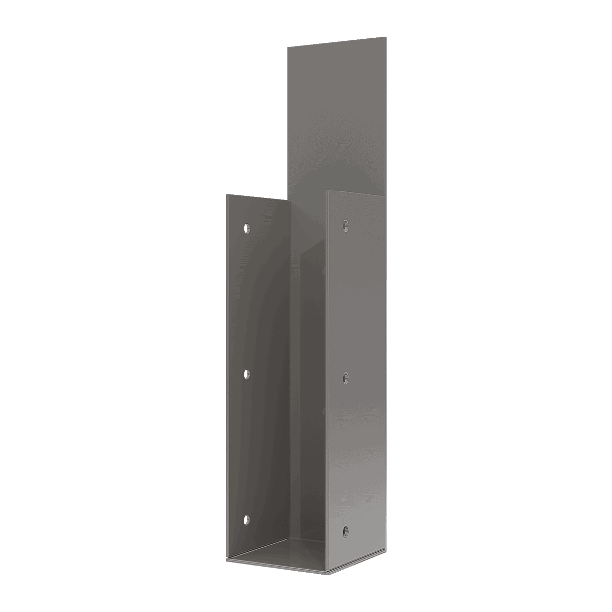 Steel Suspension End Bracket 165x50mm